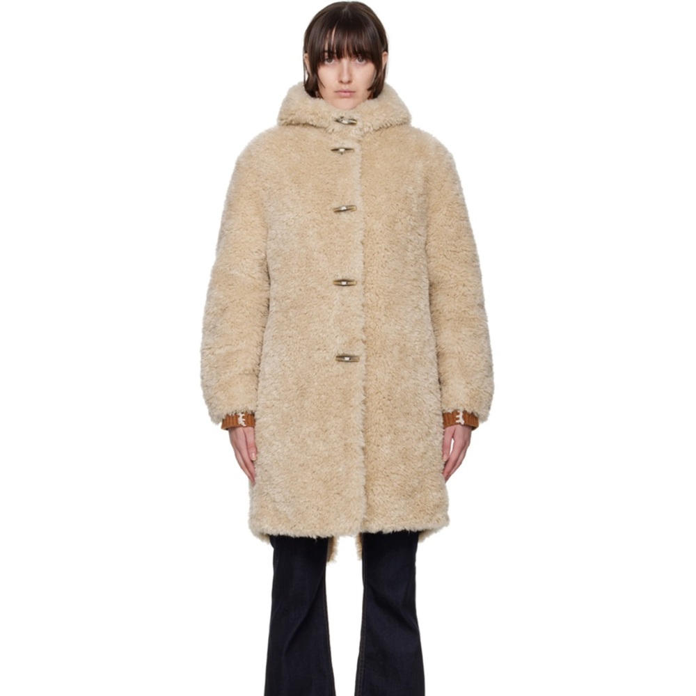RAG & BONE
Beige Iggy Faux-Fur Coat